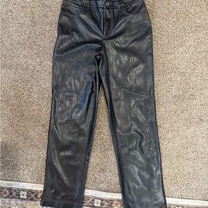 Joie Black Leather Look Pants
